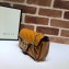 Gucci Diagonal GG Marmont Super Mini Shoulder Bag 574969 Brown 2019