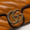 Gucci Diagonal GG Marmont Super Mini Shoulder Bag 574969 Brown 2019