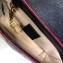 Gucci Diagonal GG Marmont Super Mini Shoulder Bag 574969 Beige/Black 2019