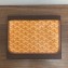 Goyard Goyardine Canvas Le Foulard Pouch Clutch Bag Yellow