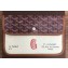 Goyard Goyardine Canvas Le Foulard Pouch Clutch Bag Burgundy