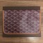 Goyard Goyardine Canvas Le Foulard Pouch Clutch Bag Burgundy