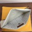 Goyard Goyardine Canvas Le Foulard Pouch Clutch Bag White