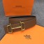Hermes Width 3.8cm Reversible Leather Strap Belt with Royal Buckle Brown 2019
