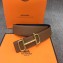 Hermes Width 3.8cm Reversible Leather Strap Belt with Royal Buckle Brown 2019