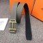 Hermes Width 3.8cm Reversible Leather Strap Belt with Royal Buckle Light Gray 2019