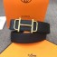 Hermes Width 3.8cm Reversible Leather Strap Belt with Royal Buckle Coffee 2019