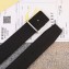 Burberry Width 3.8cm Reversible Monogram Motif Leather Belt Black 2019