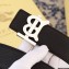 Burberry Width 3.8cm Reversible Monogram Motif Leather Belt Black 2019