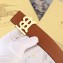 Burberry Width 3.8cm Reversible Monogram Motif Leather Belt Khaki 2019