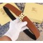 Burberry Width 3.8cm Reversible Monogram Motif Leather Belt Khaki 2019