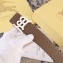 Burberry Width 3.8cm Reversible Monogram Motif Leather Belt Brown 2019