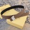 Burberry Width 3.8cm Reversible Monogram Motif Leather Belt Brown 2019