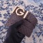 Gucci Width 3.8cm Leather Signature GG Belt with Single G Buckle Coffee 2019