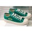 Chanel Logo Print Canvas Sneakers Green 2019