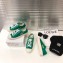 Chanel Logo Print Canvas Sneakers Green 2019