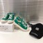 Chanel Logo Print Canvas Sneakers Green 2019
