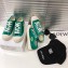 Chanel Logo Print Canvas Sneakers Green 2019