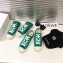Chanel Logo Print Canvas Sneakers Green 2019