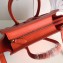 Celine Nano Luggage Bag in Original Smooth Calfskin Orange with Removable Shoulder Strap