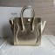 Celine Micro Luggage Bag in Original Laminated Lambskin Gold