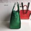 Celine Micro Luggage Bag in Original Drummed Calfskin Bamboo Green