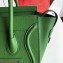 Celine Micro Luggage Bag in Original Drummed Calfskin Green