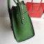 Celine Micro Luggage Bag in Original Drummed Calfskin Green