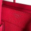 Celine Micro Luggage Bag in Original Drummed Calfskin Red