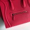 Celine Micro Luggage Bag in Original Drummed Calfskin Red