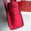 Celine Micro Luggage Bag in Original Drummed Calfskin Red