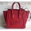 Celine Mini Luggage Bag in Original Smooth Calfskin Red