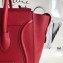 Celine Mini Luggage Bag in Original Smooth Calfskin Red