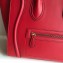 Celine Mini Luggage Bag in Original Smooth Calfskin Red
