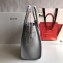 Celine Micro Luggage Bag in Original Drummed Calfskin Light Gray