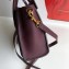 Celine Nano Luggage Bag in Original Drummed Calfskin Burgundy with Removable Shoulder Strap