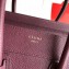 Celine Micro Luggage Bag in Original Drummed Calfskin Burgundy