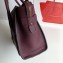 Celine Micro Luggage Bag in Original Drummed Calfskin Burgundy