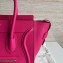 Celine Micro Luggage Bag in Original Drummed Calfskin Fuchsia