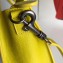 Celine Nano Luggage Bag in Original Drummed Calfskin Yellow with Removable Shoulder Strap