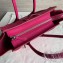 Celine Micro Luggage Bag in Original Drummed Calfskin Fuchsia