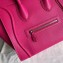 Celine Mini Luggage Bag in Original Drummed Calfskin Fuchsia