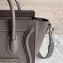 Celine Nano Luggage Bag in Original Drummed Calfskin Etoupe with Removable Shoulder Strap