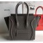 Celine Micro Luggage Bag in Original Drummed Calfskin Etoupe