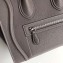Celine Micro Luggage Bag in Original Drummed Calfskin Etoupe