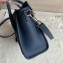 Celine Nano Luggage Bag in Original Drummed Calfskin Royal Blue/Silver with Removable Shoulder Strap