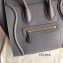 Celine Micro Luggage Bag in Original Drummed Calfskin Gray