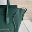 Celine Micro Luggage Bag in Original Drummed Calfskin Dark Green