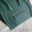 Celine Micro Luggage Bag in Original Drummed Calfskin Dark Green