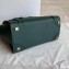 Celine Micro Luggage Bag in Original Drummed Calfskin Dark Green